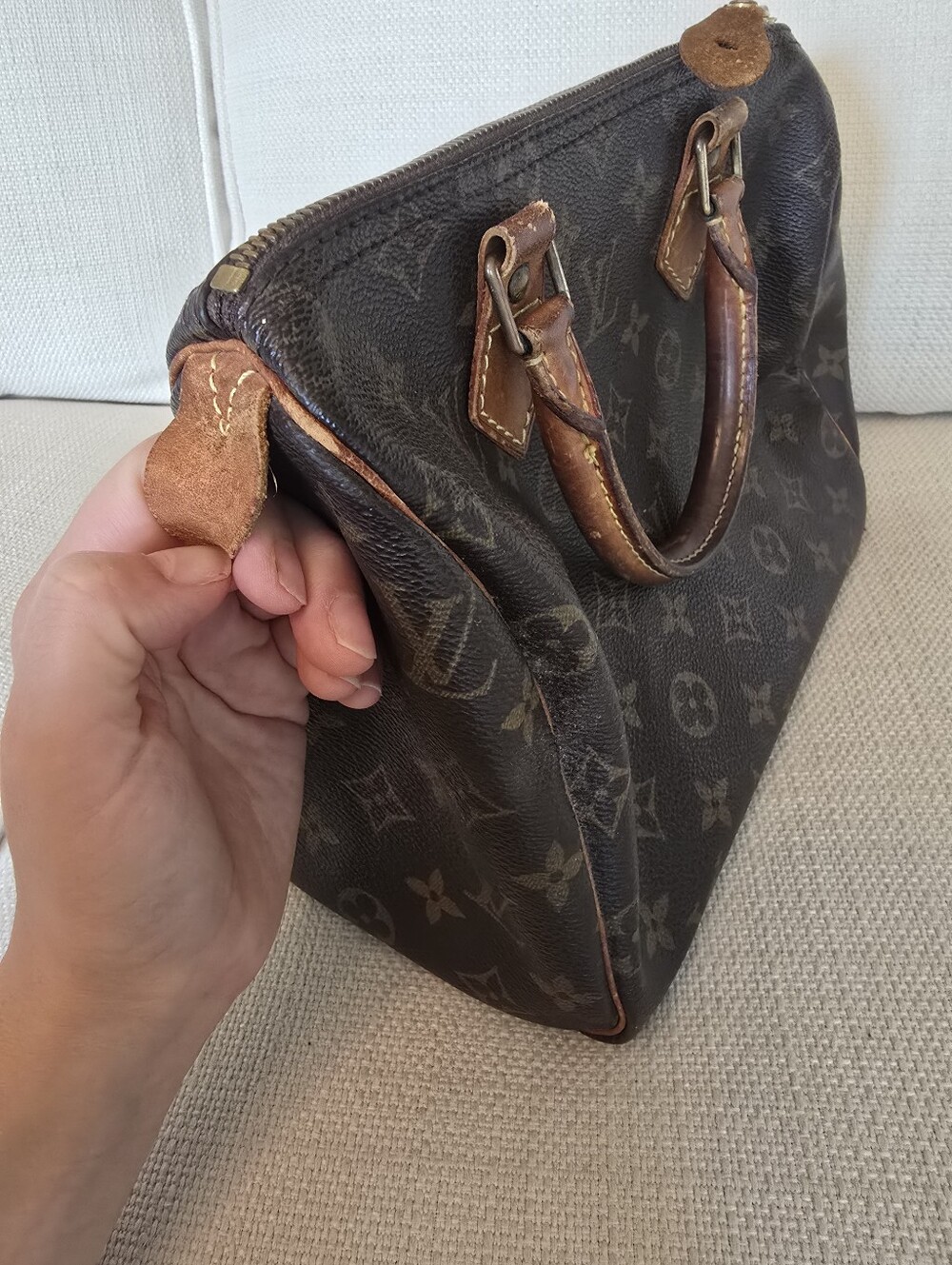Louis Vuitton vintage speedy 30 leather satchel handbag - Picture 8 of 16